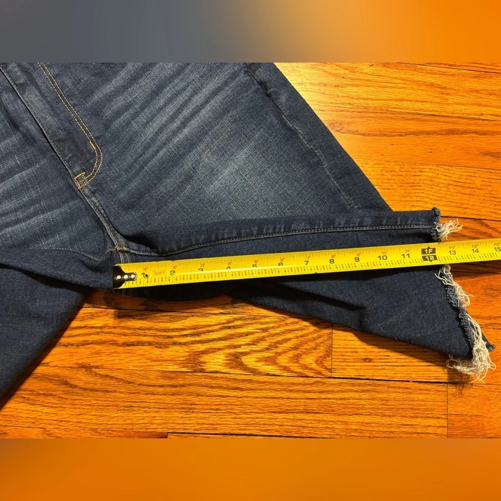 American Eagle Outfitters Dark Blue Denim Jean Shorts - Picture 4 of 7